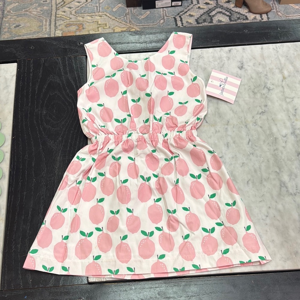 Janie and Jack Pink and White Sleeveless Sundress